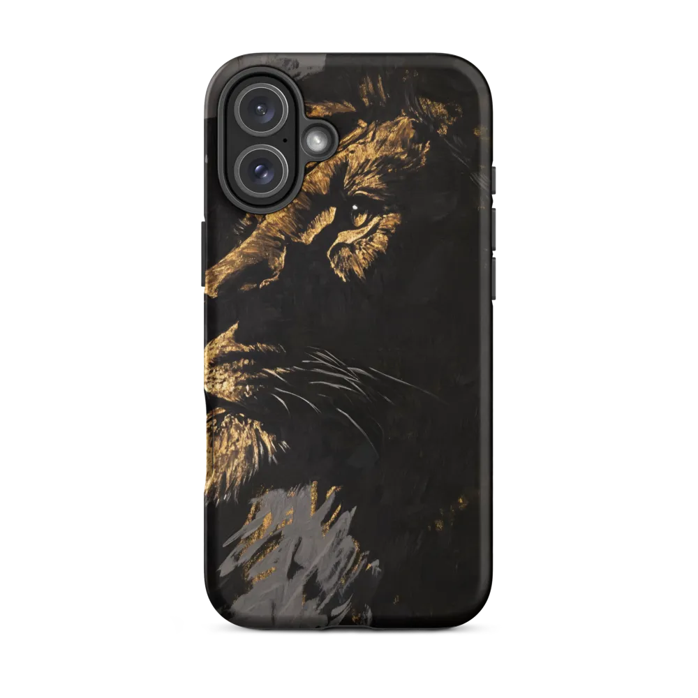 Majestic Gaze: The Golden Lion