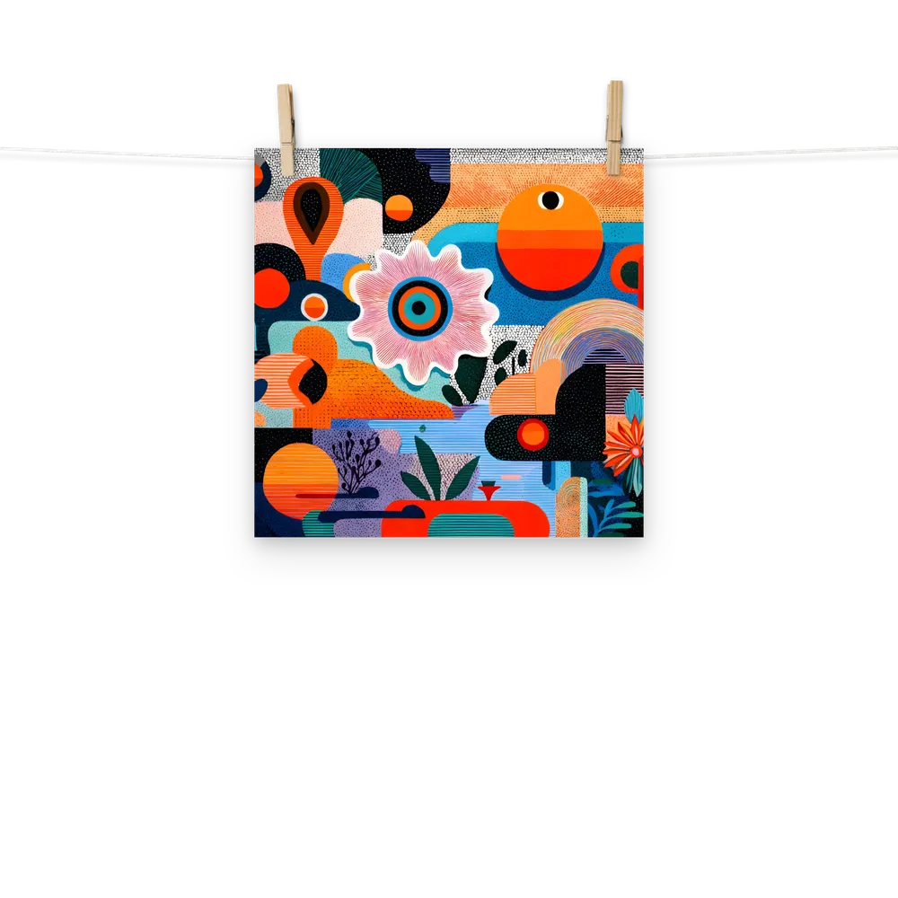 Blooming Geometry 
 Poster | 12″x 12″