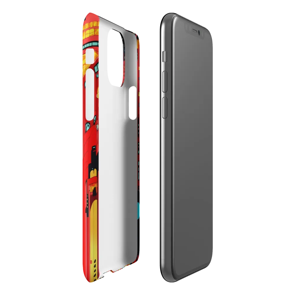 Neon Dreams: A Cyberpunk Cityscape | Phone Case |  11 Pro | Snap Case | Matte