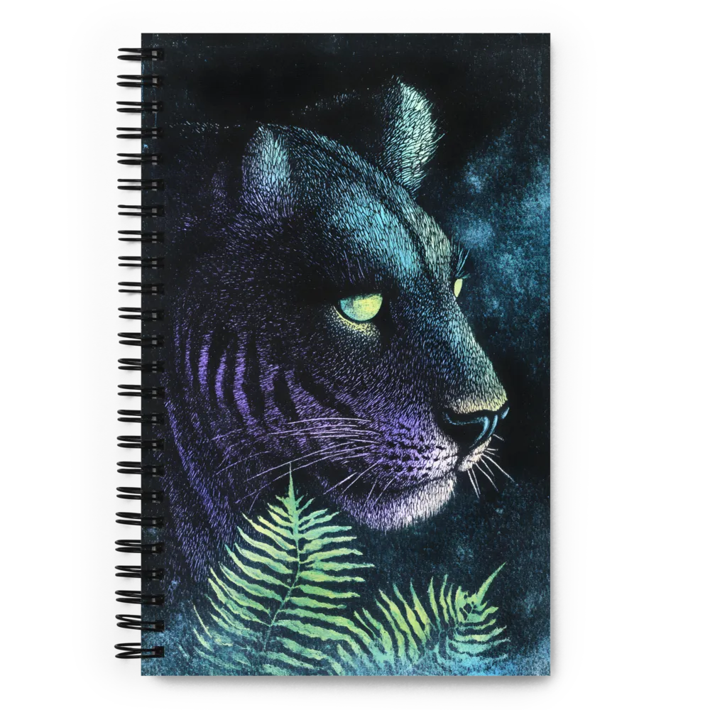 Gaze of the Mystic Tiger | Spiral Notebook