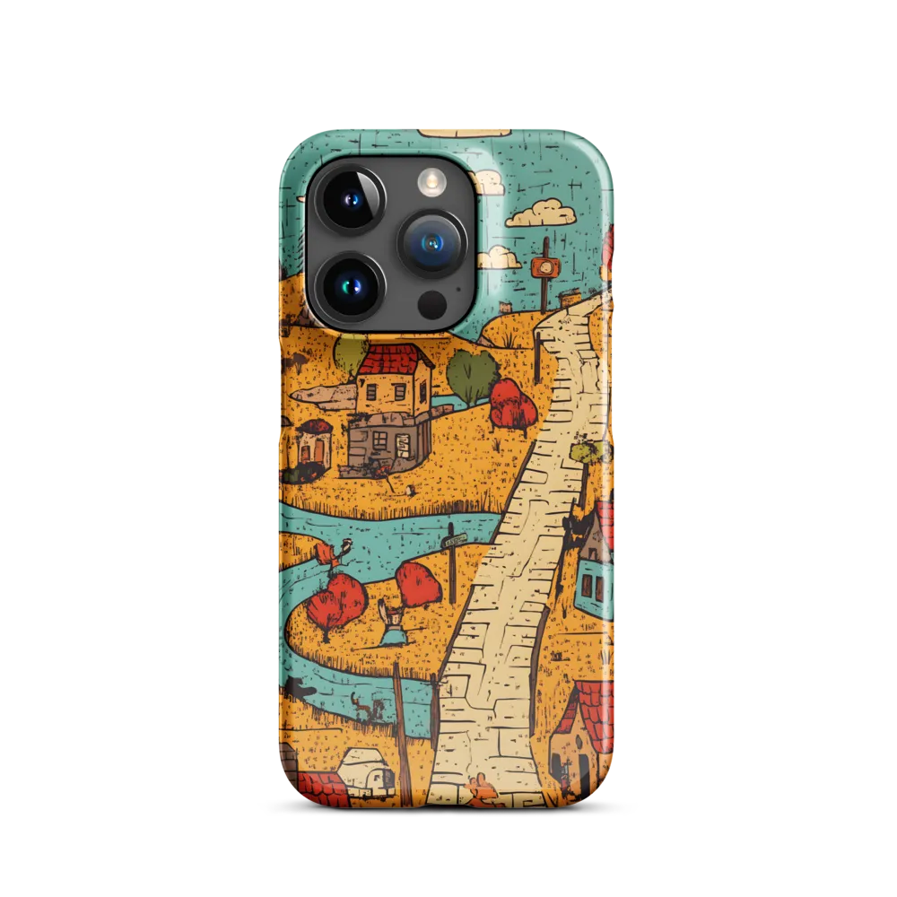 Whimsical Village Landscape