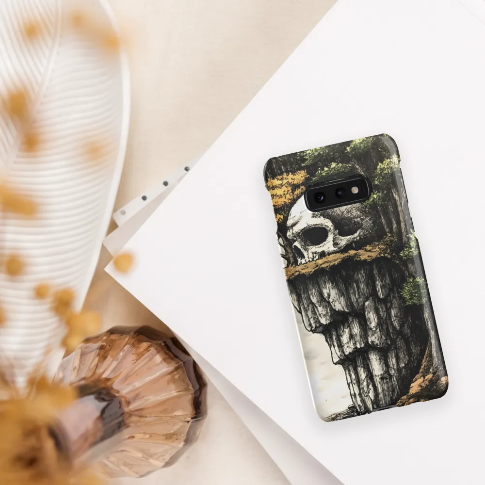 The Whispering Skull: A Surreal Encounter with Nature | Phone Case |  S10e | Snap Case | Matte