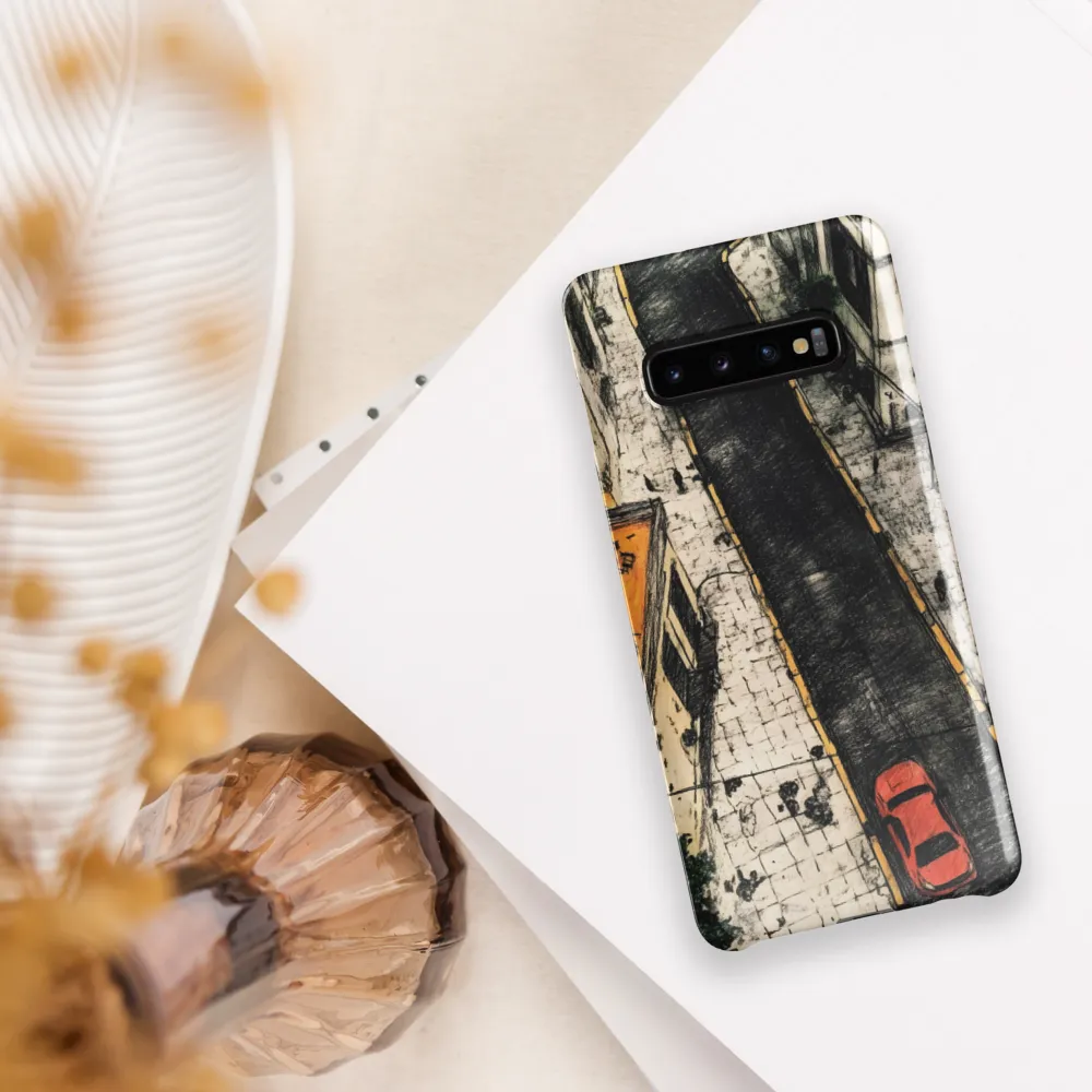 Urban Harmony: Aerial Street View | Phone Case |  S10 Plus | Snap Case | Glossy