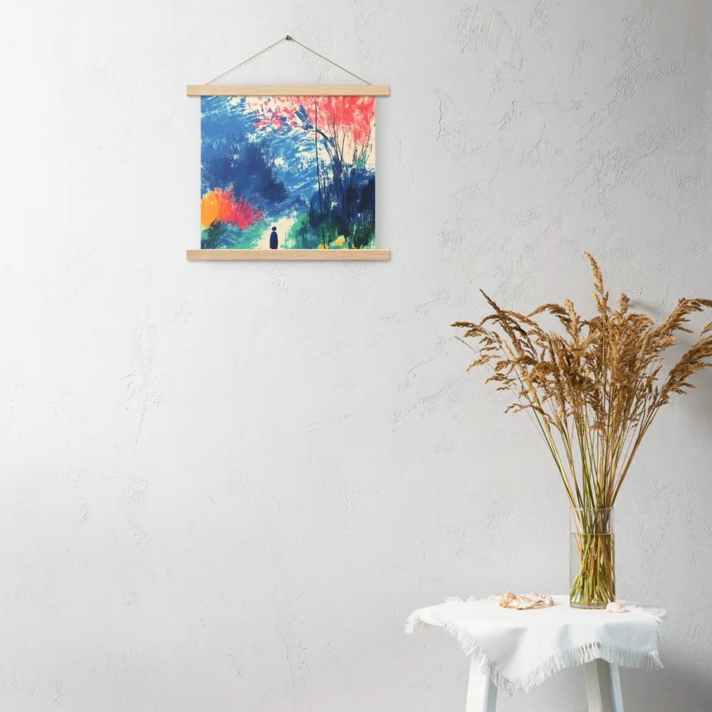Whispers of Tranquility | Poster With Oak Wood Hanger | 14″×14″