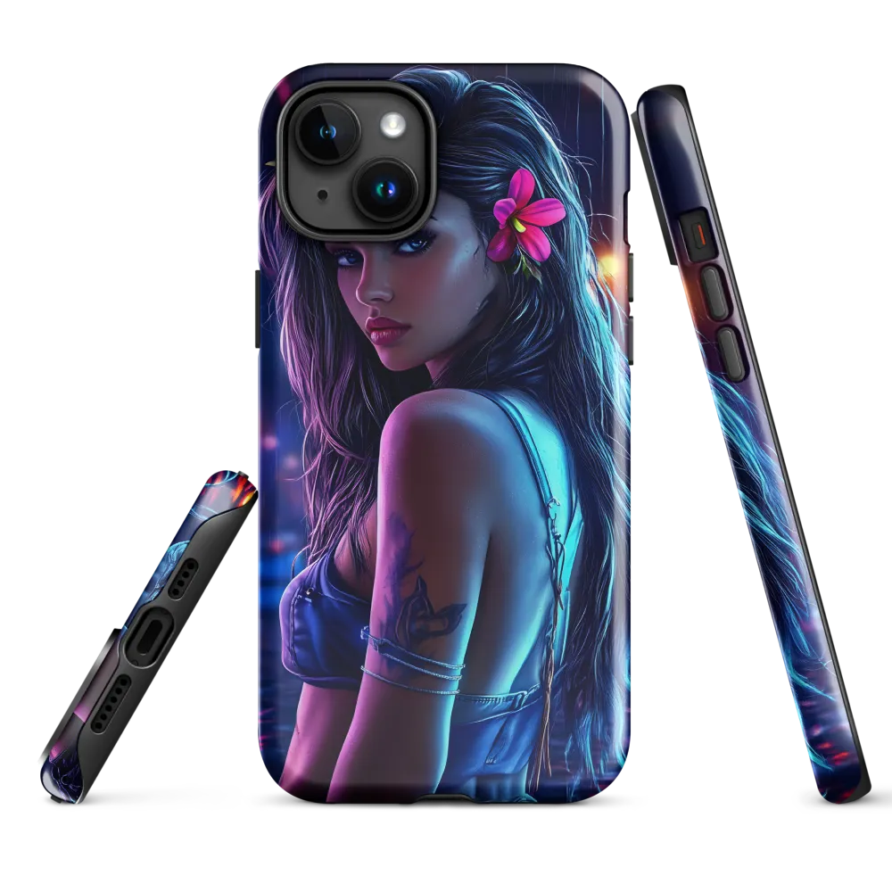 Neon Allure | Phone Case |  15 Plus | Tough Case | Glossy
