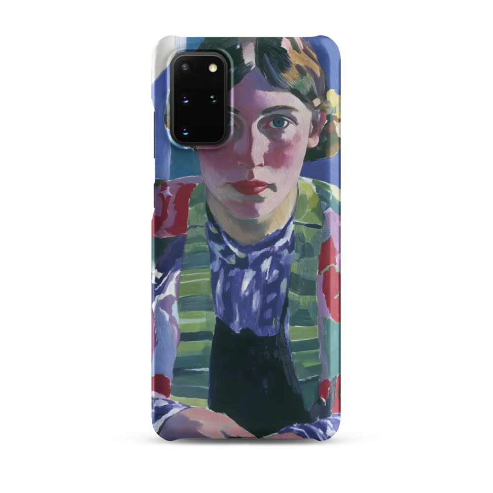 Vibrant Gaze: A Modernist Portrait