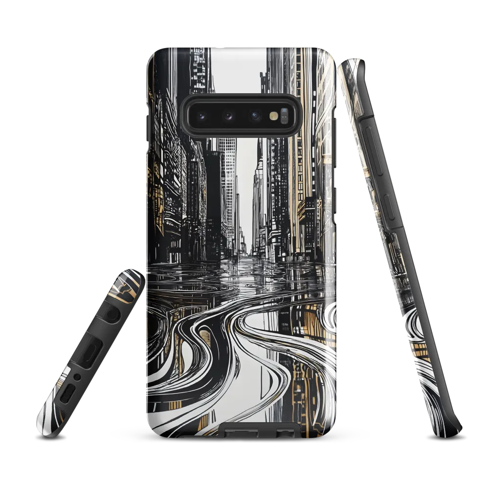 Urban Serenity: Reflections of Isolation | Phone Case |  S10 Plus | Tough Case | Glossy