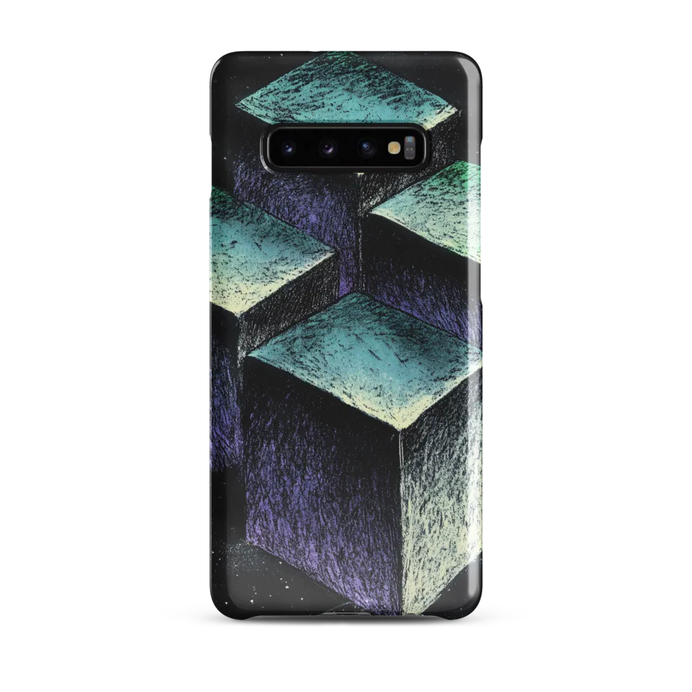 Floating Geometry: A Study in Cubes | Phone Case |  S10 Plus | Snap Case | Glossy