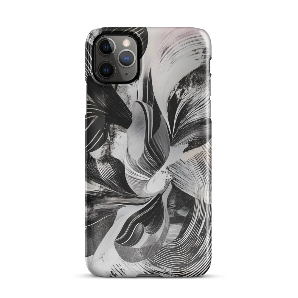 Fluid Harmony in Monochrome | Phone Case |  11 Pro Max | Snap Case | Glossy