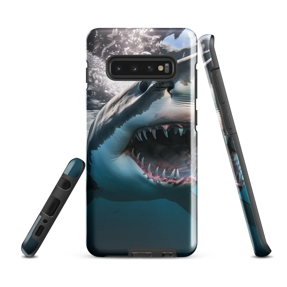 Majesty of the Ocean: The Great White Shark | Phone Case |  S10 Plus | Tough Case | Glossy