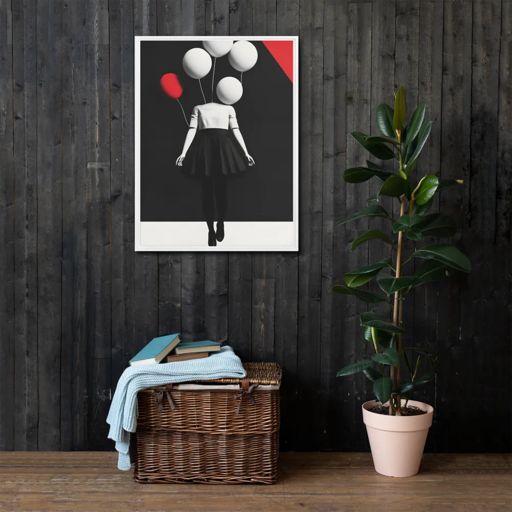 Suspended in Mystery | Canvas with White Frame | 24″×32″