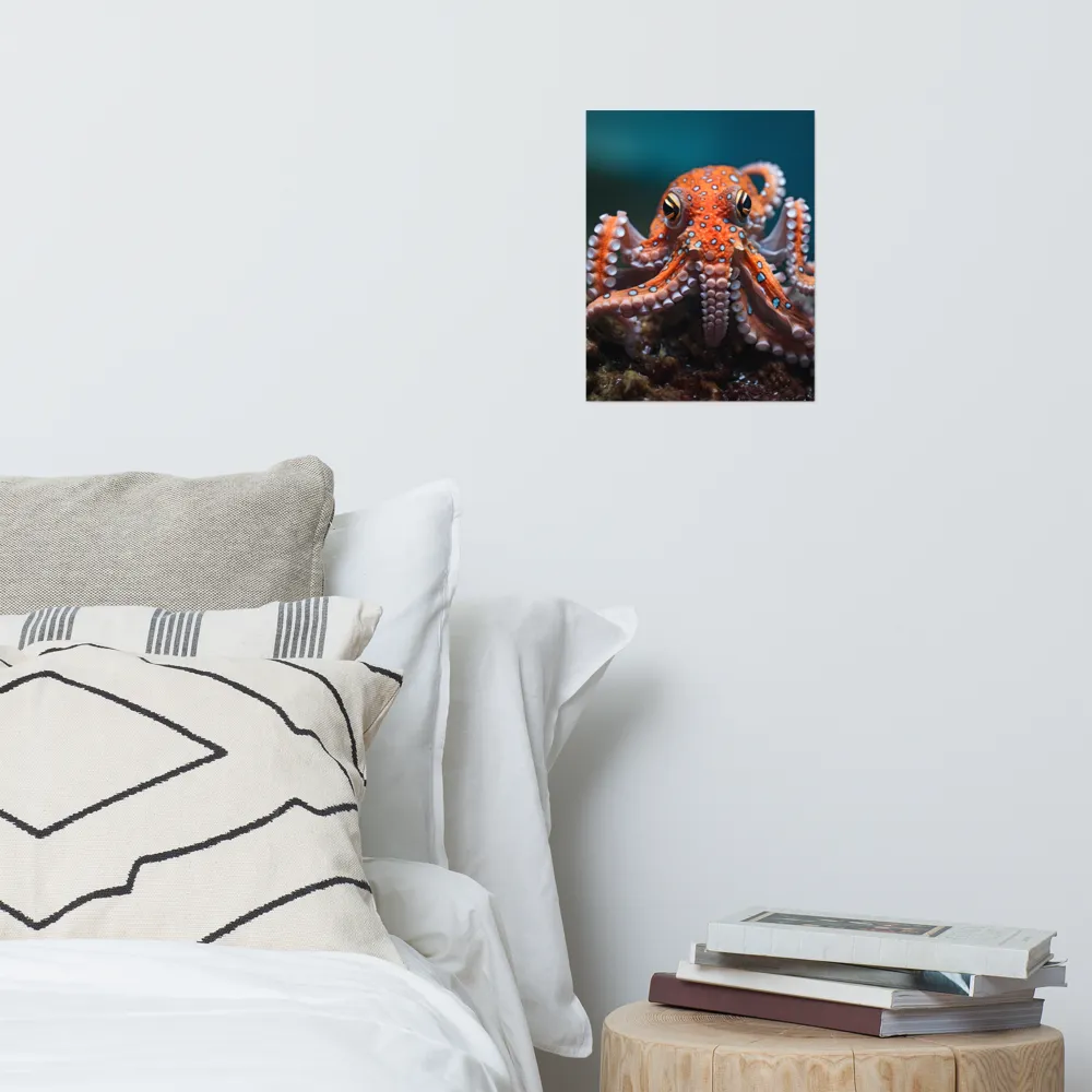 Curiosity of the Deep: The Orange Octopus | Poster | 11″×14″