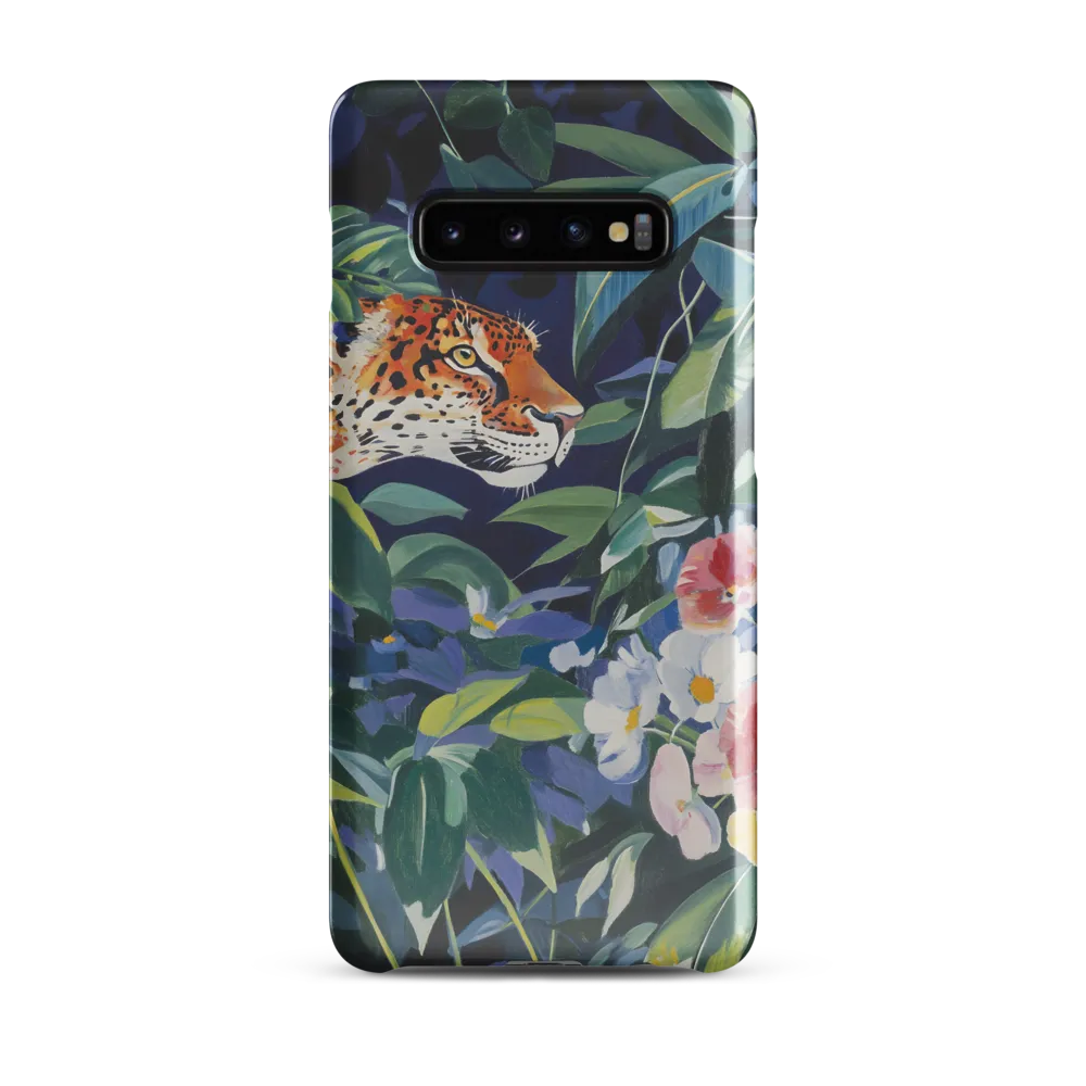 Hidden Majesty: The Jaguar Amongst Tropical Splendor | Phone Case |  S10 Plus | Snap Case | Glossy