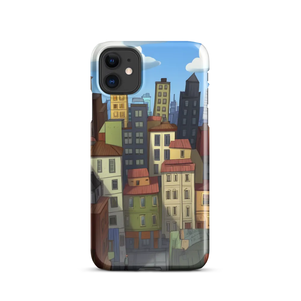 Urban Symphony: A Colorful Cityscape | Phone Case |  11 | Snap Case | Glossy