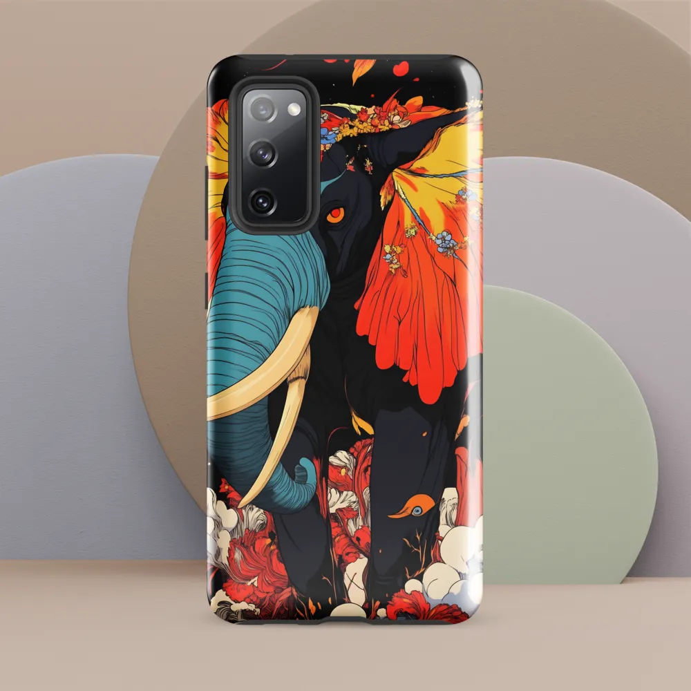 Majesty of the Floral Elephant | Phone Case |  S20 FE | Tough Case | Glossy
