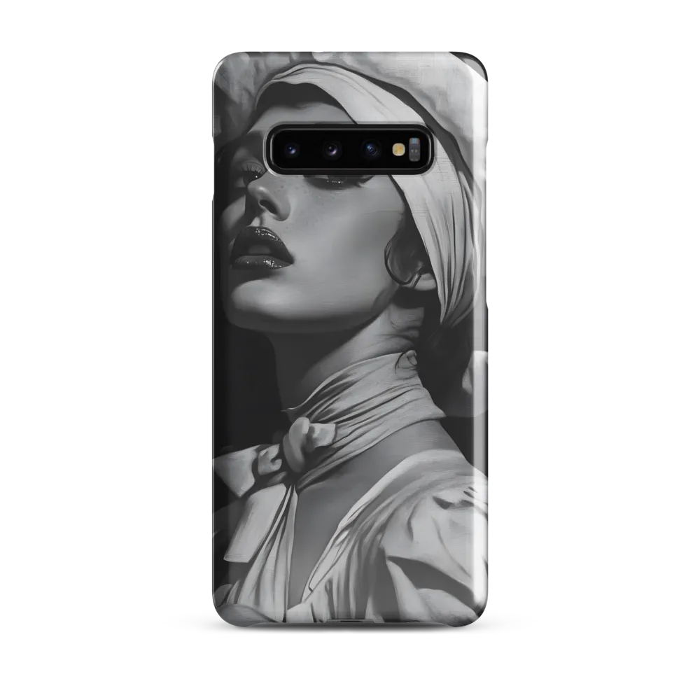 Timeless Elegance: A Charcoal Portrait of Grace | Phone Case |  S10 Plus | Snap Case | Glossy