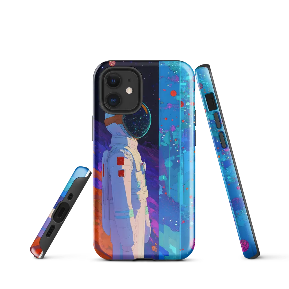 Cosmic Exploration: The Astronaut's Journey | Phone Case |  12 mini | Tough Case | Glossy