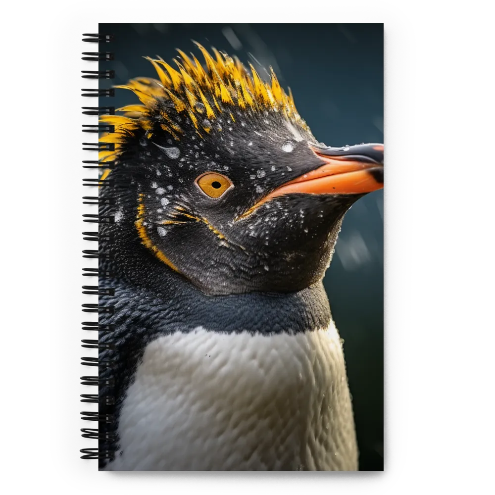 Silent Majesty: A Portrait of the Penguin | Spiral Notebook