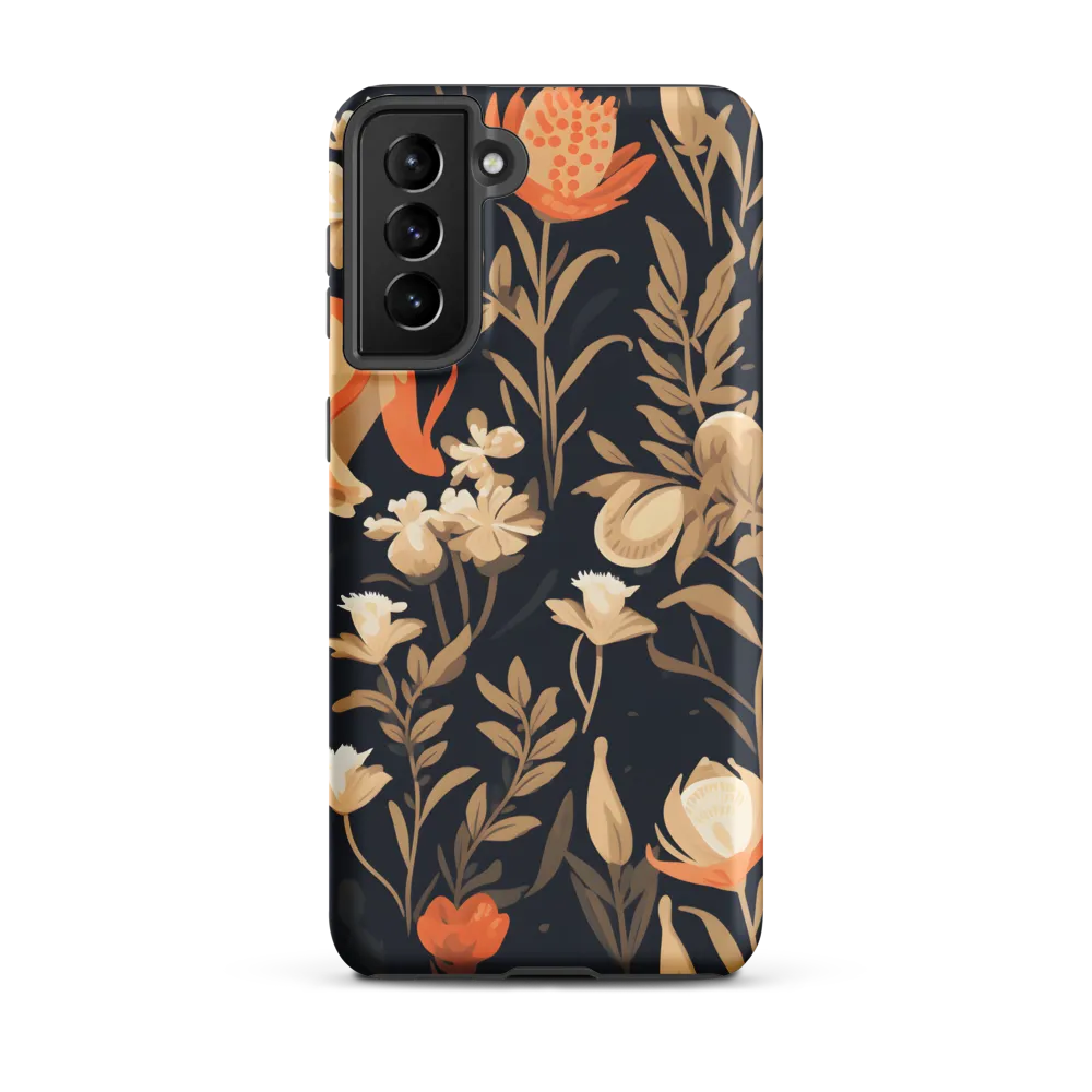 Floral Harmony: A Dance in the Dark