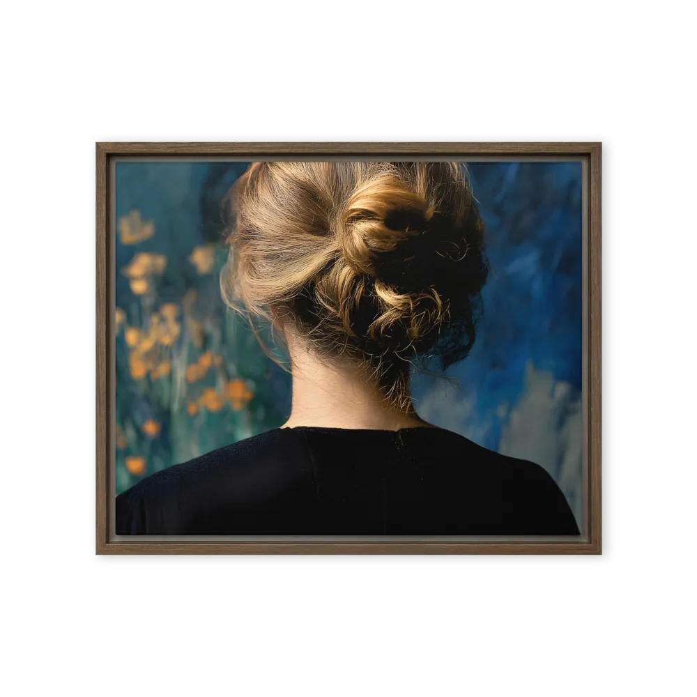 Whispers of Tranquility | Canvas with Brown Frame | 16″×20″