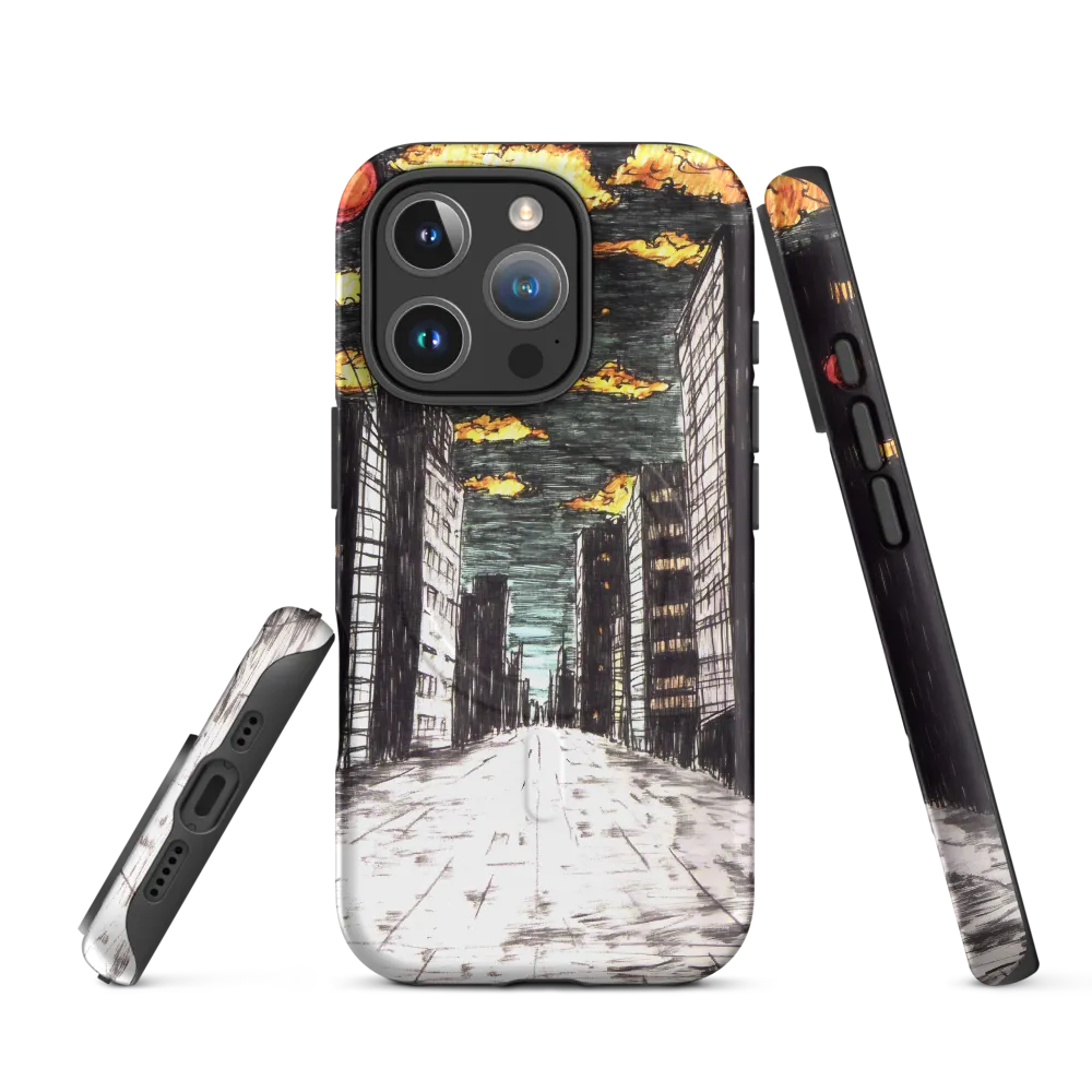 Eclipsed Cityscape | Phone Case |  16 Pro | MagSafe® Tough Case | Matte
