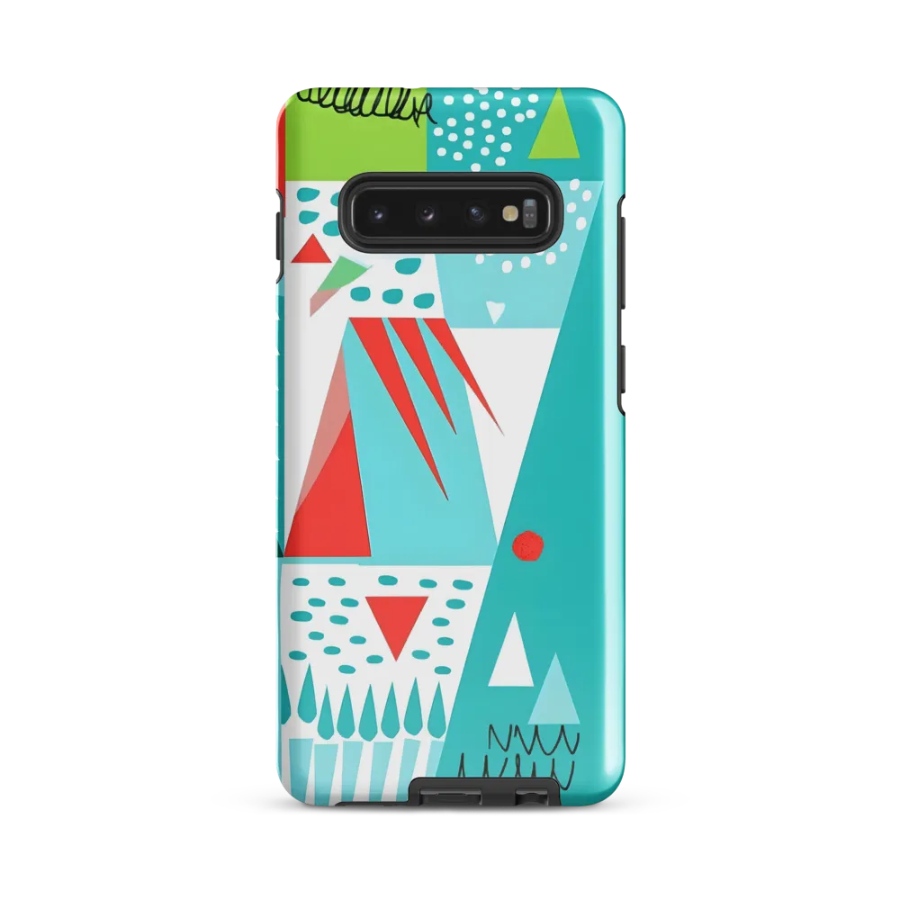 Dynamic Geometric Harmony | Phone Case |  S10 Plus | Tough Case | Glossy