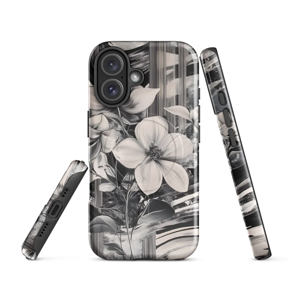 Ethereal Bloom: A Dance of Monochromes