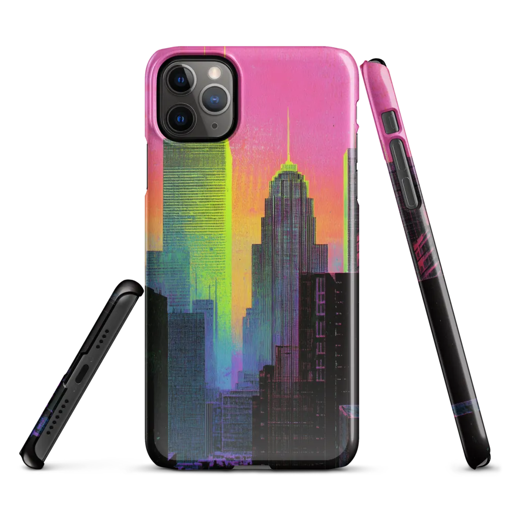 Neon Dreamscape: A Synthwave City | Phone Case |  11 Pro Max | Snap Case | Glossy