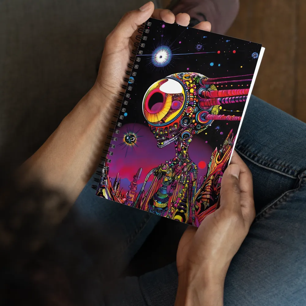 Cosmic Alien Odyssey | Spiral Notebook