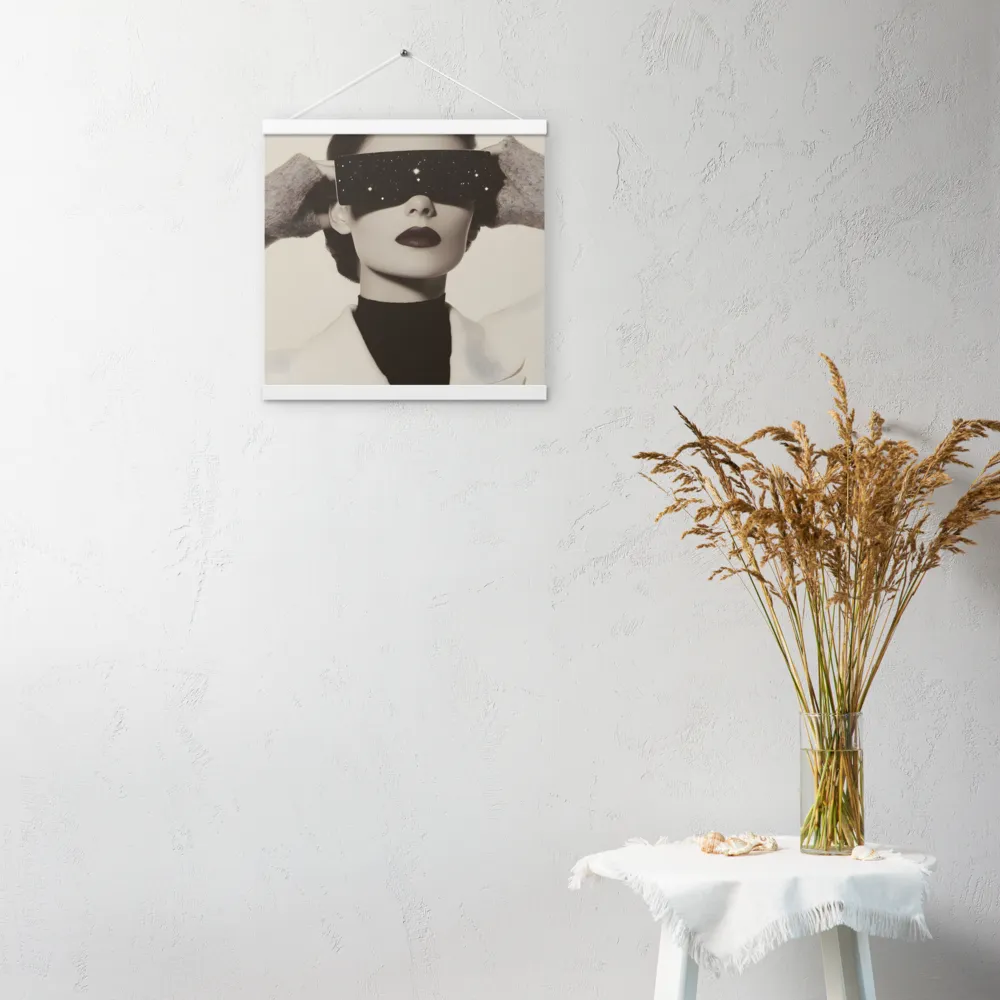 Celestial Elegance | Poster With White Wood Hanger | 16″×16″
