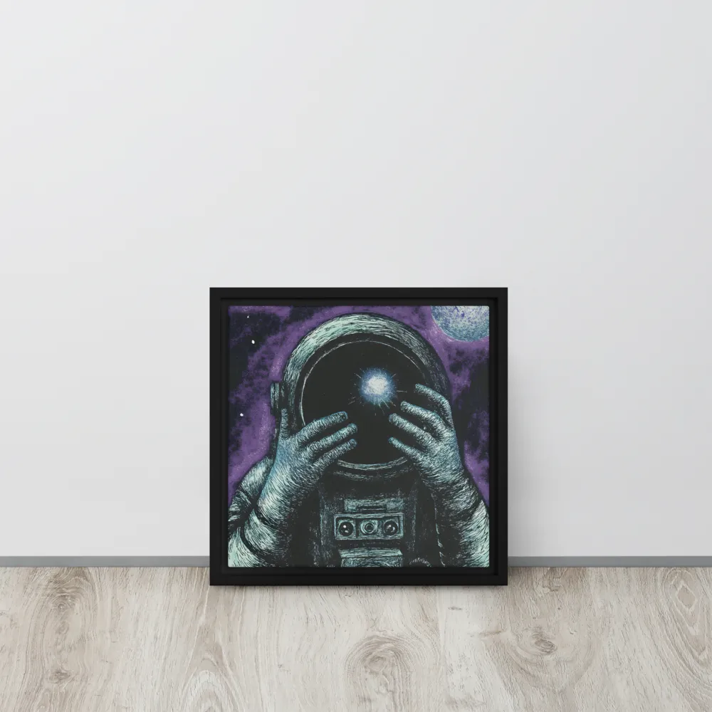 Beyond the Stars | Canvas with Black Frame | 12″×12″