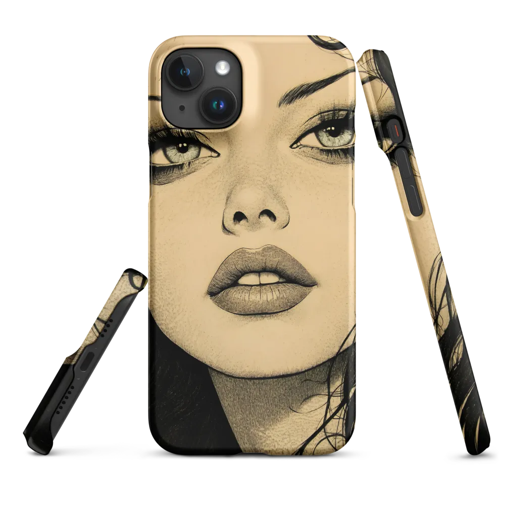 Enigmatic Gaze | Phone Case |  15 Plus | Snap Case | Matte