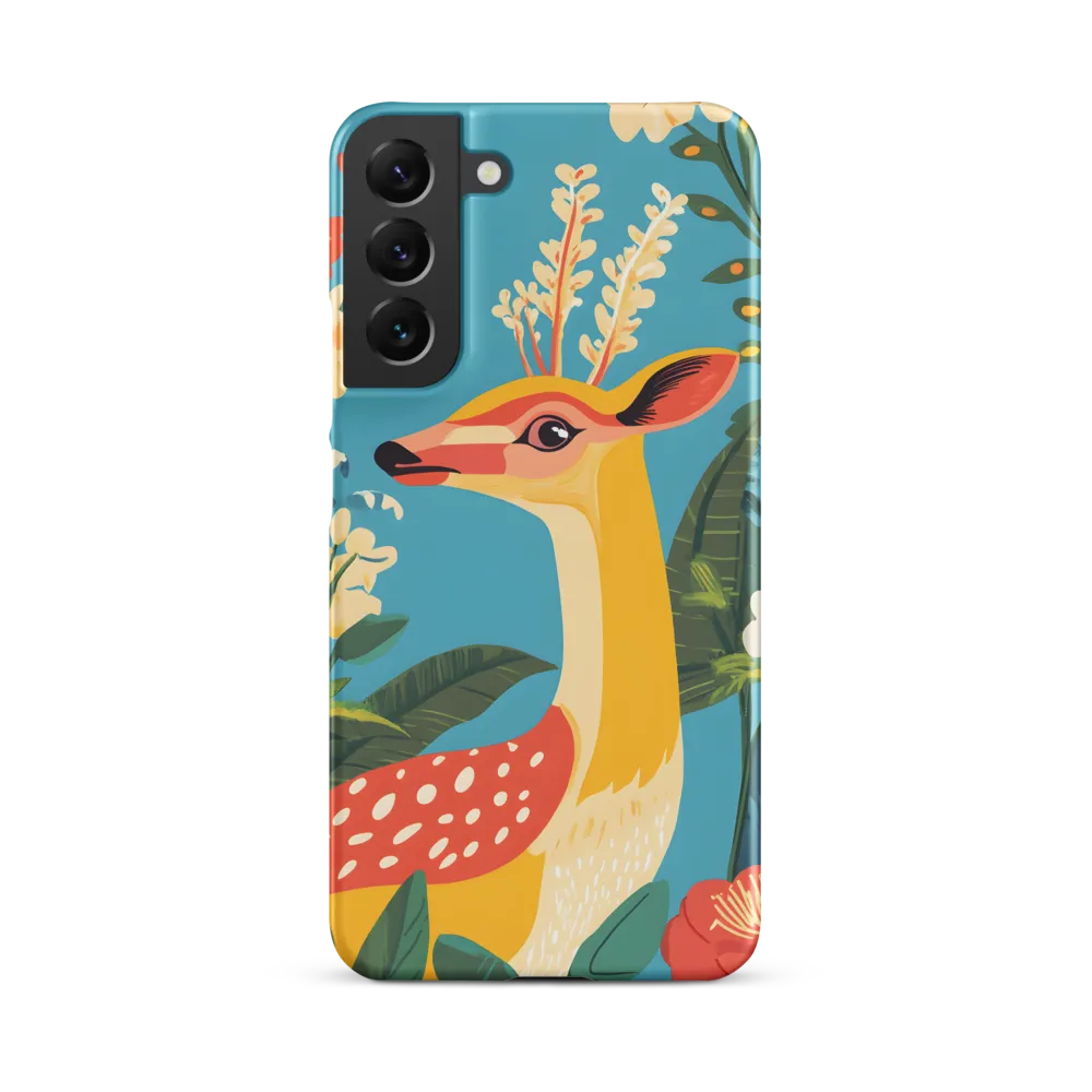 Serene Majesty: A Vibrant Deer Amidst Flora