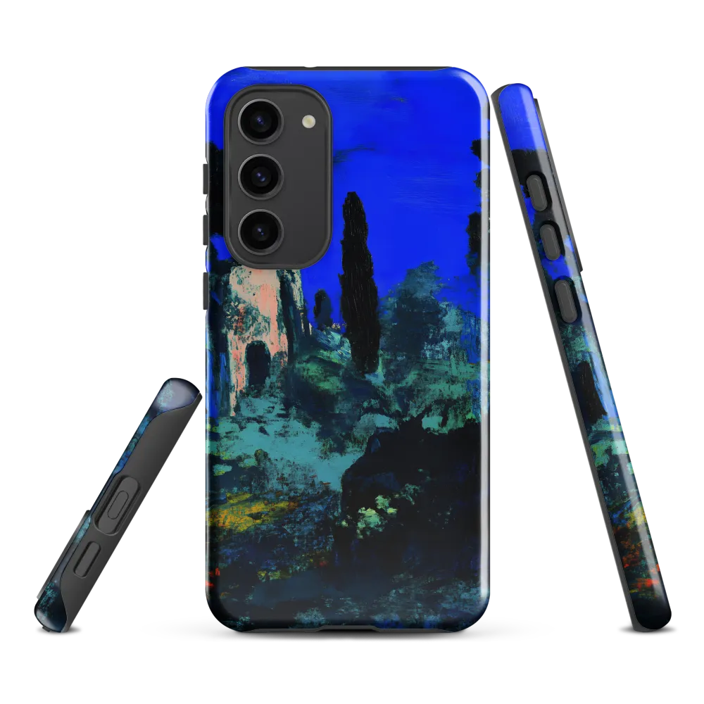 Moonlit Ruins with Cypress