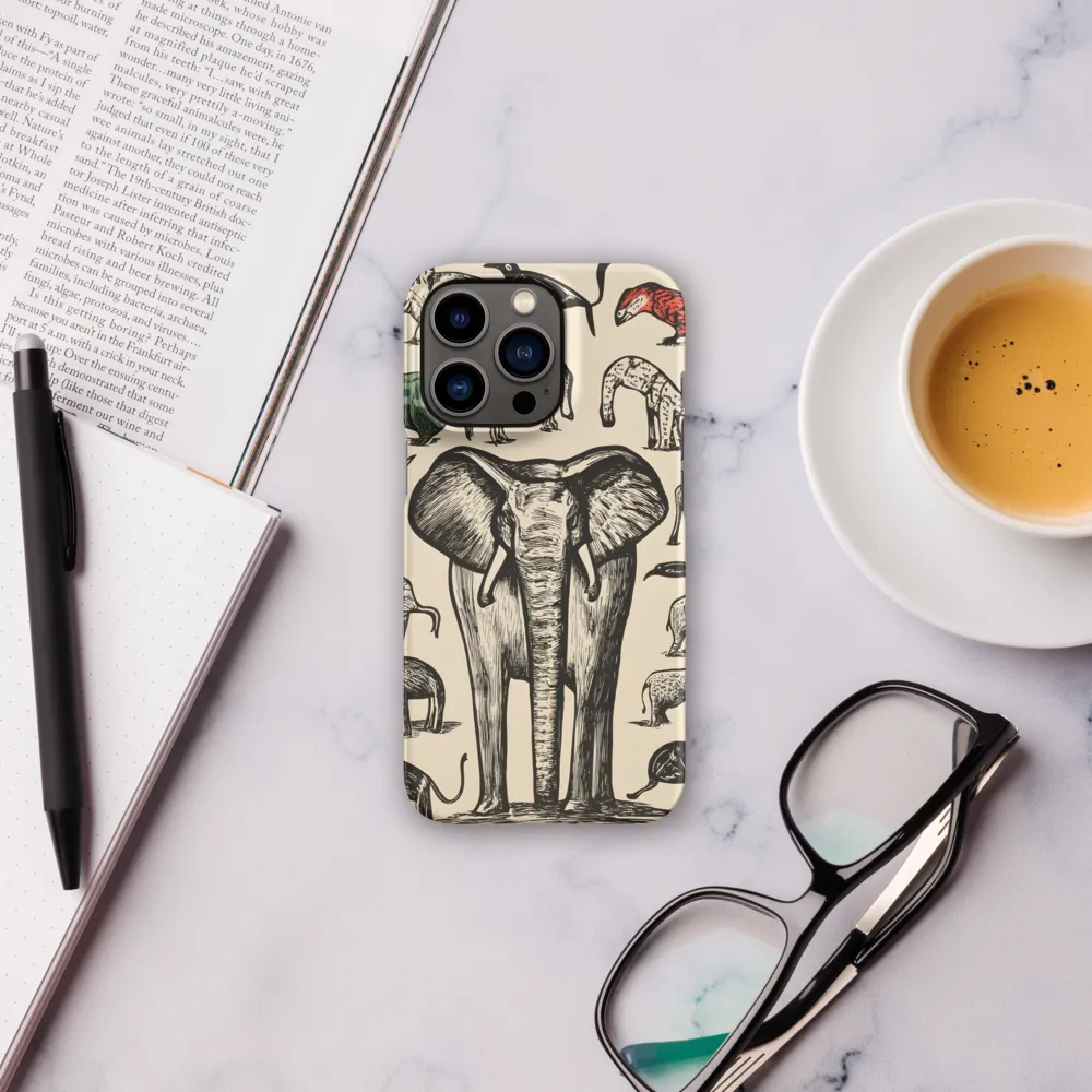 Whimsical Wildlife: A Linocut Journey | Phone Case |  13 Pro | Snap Case | Matte
