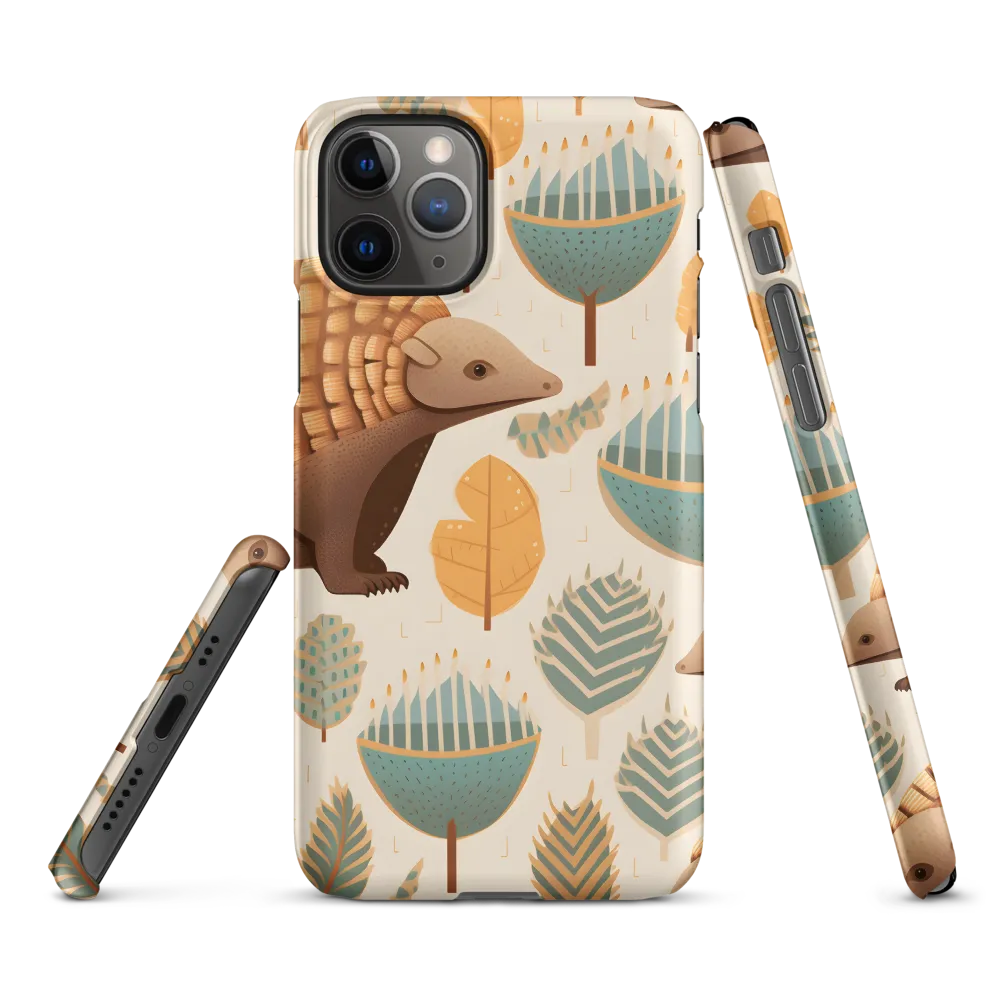 Pangolins in a Whimsical Habitat | Phone Case |  11 Pro | Snap Case | Matte