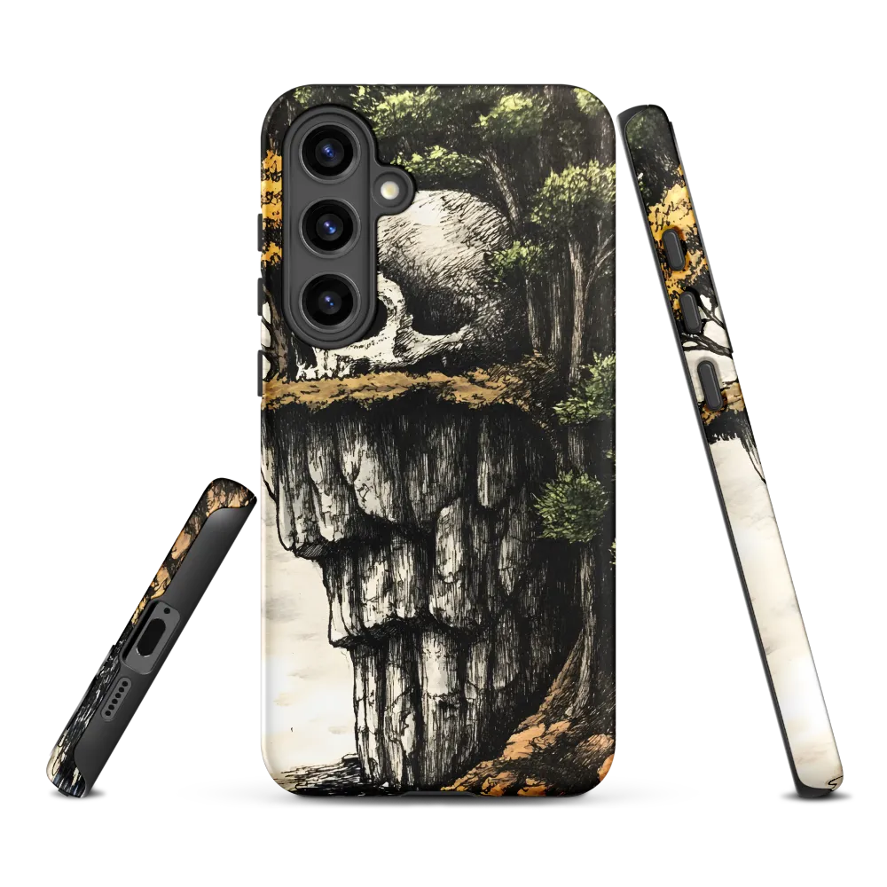 The Whispering Skull: A Surreal Encounter with Nature | Phone Case |  S24 Plus | Tough Case | Matte