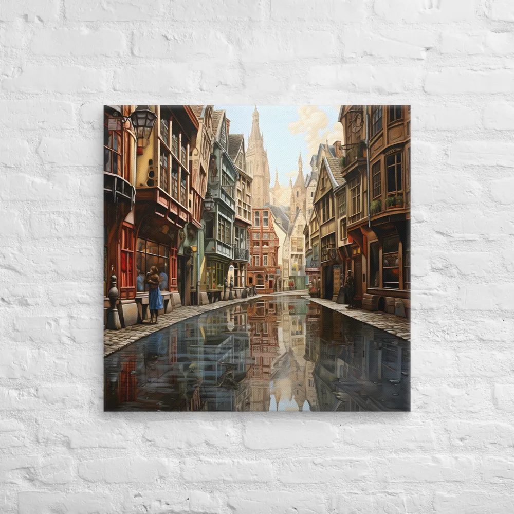 Reflections of a Timeless City | Canvas | 28″×28″