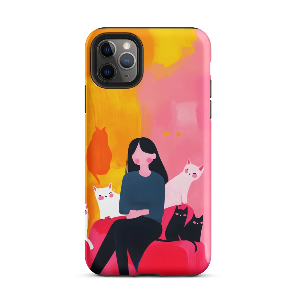 Whimsy in Feline Company | Phone Case |  11 Pro Max | Tough Case | Matte