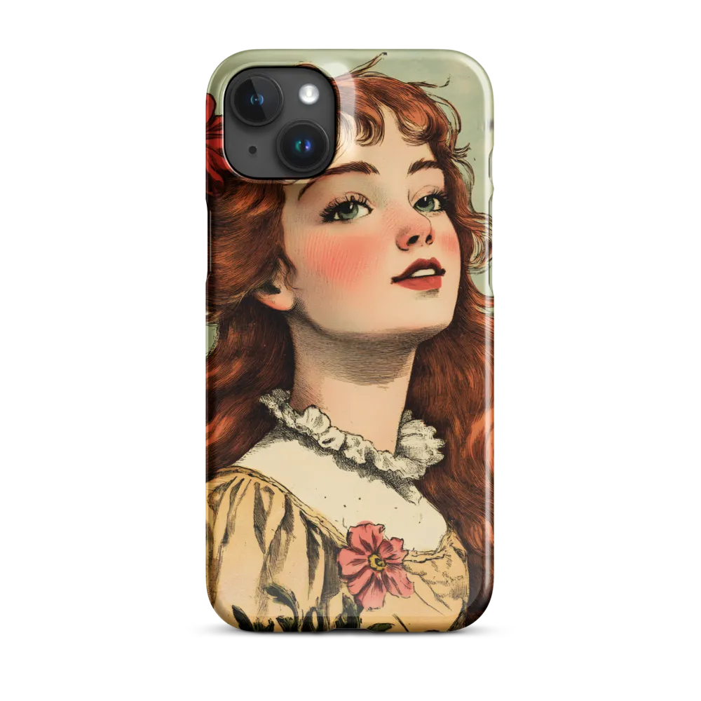 Whimsical Portrait of a Flower-Adorned Girl