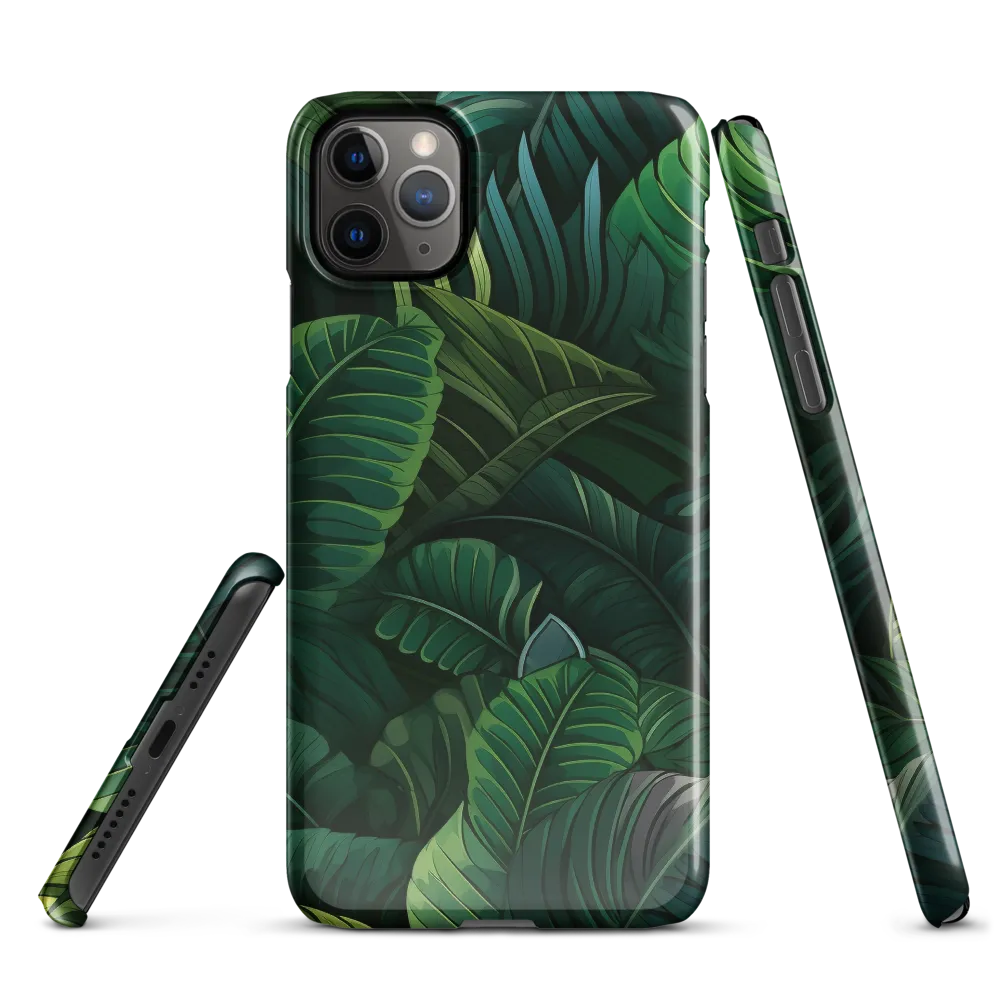 Lush Canopy: A Tropical Foliage Study | Phone Case |  11 Pro Max | Snap Case | Glossy