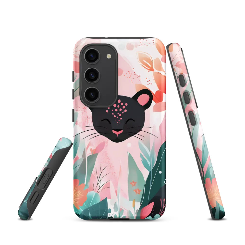 Whimsical Panther in Bloom