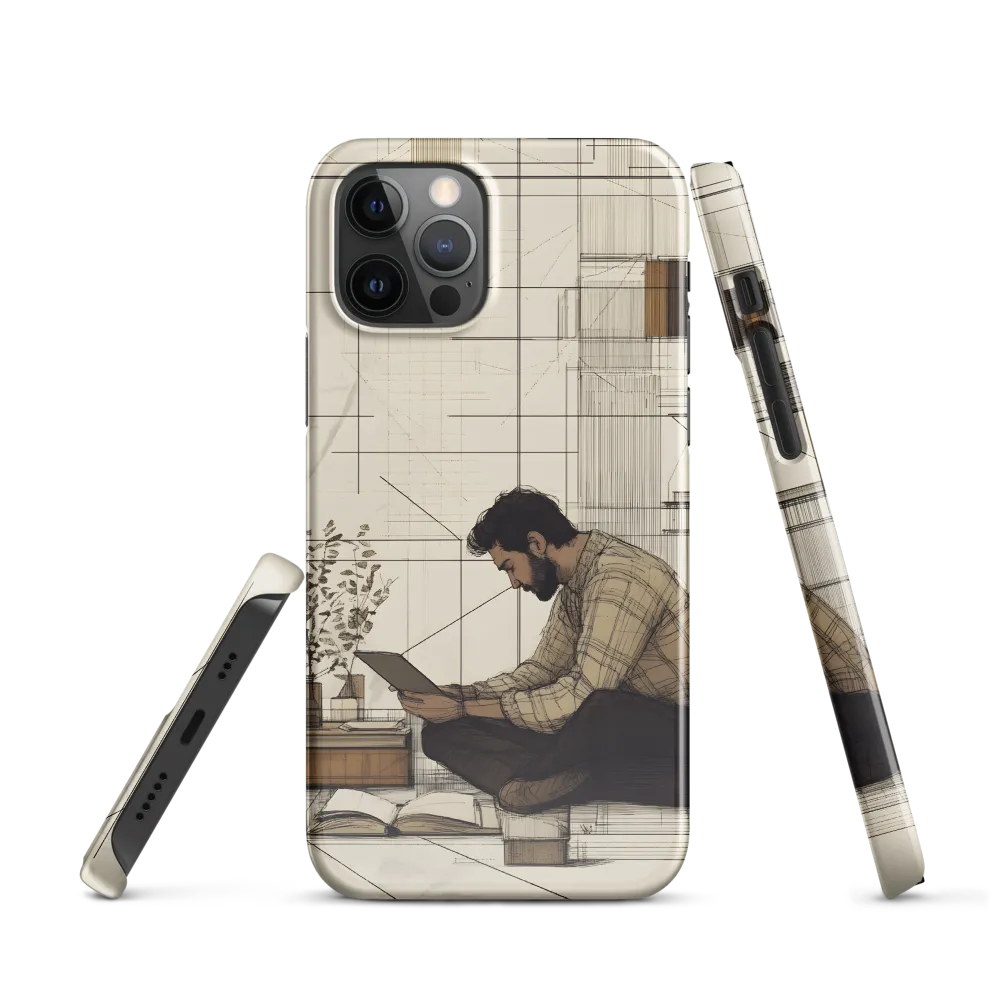 Quiet Reflections in Line | Phone Case |  12 Pro | Snap Case | Glossy