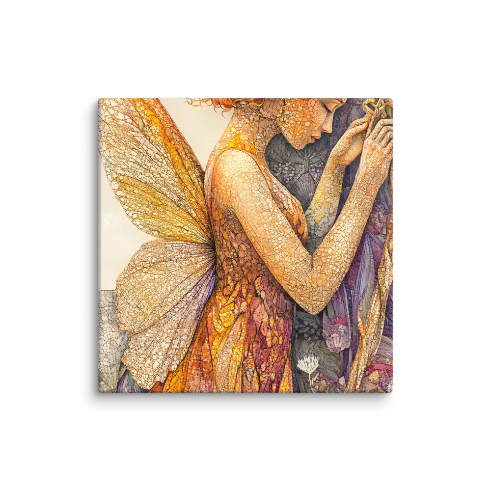 Whispers of the Frosted Meadow | Canvas | 18″×18″