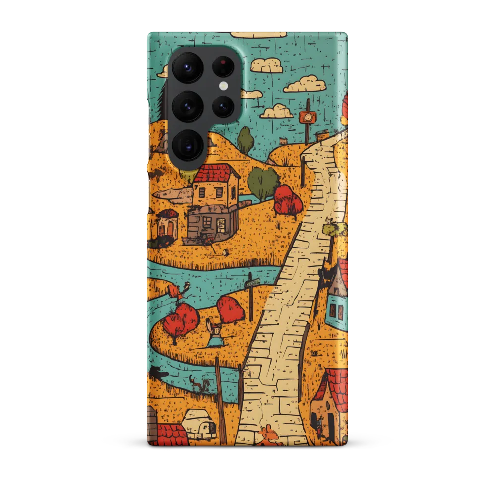 Whimsical Village Landscape