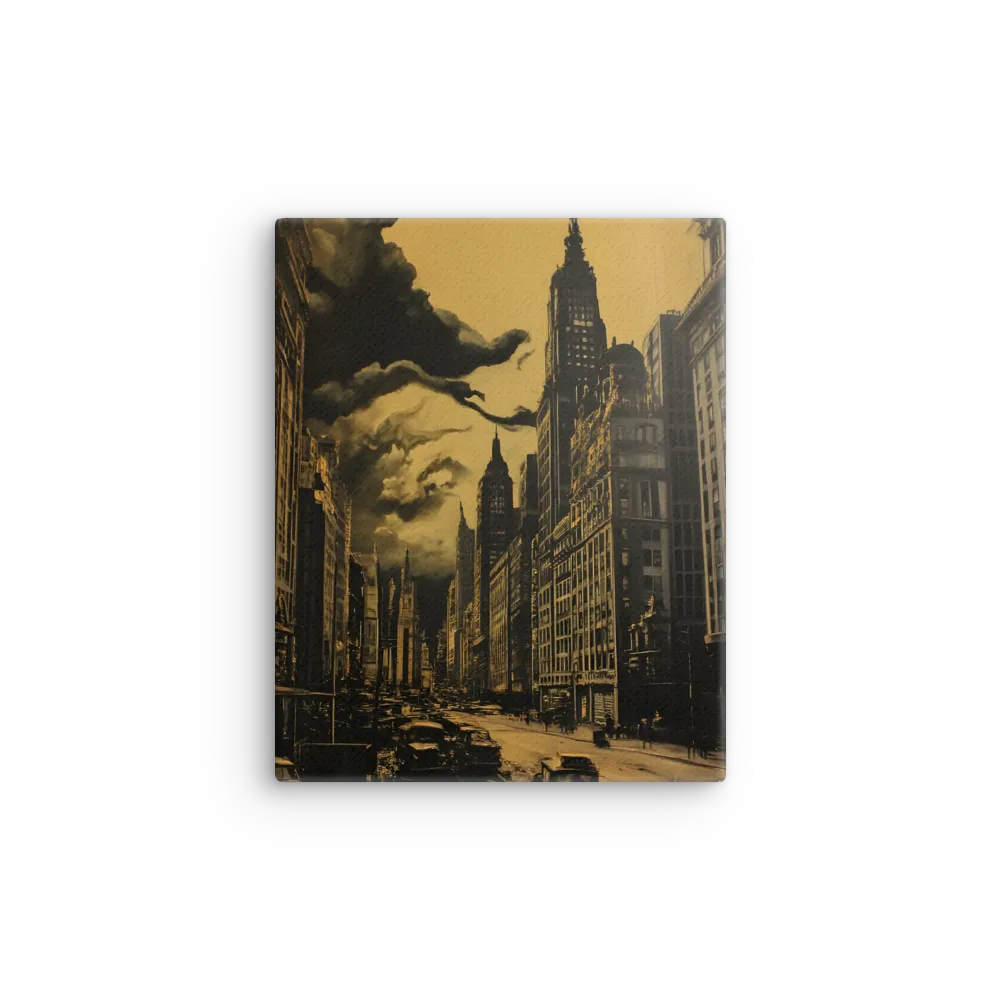 Echoes of a Forgotten Skyline | Thin Canvas | 8″×10″