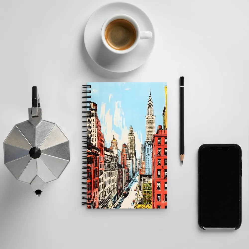 Urban Symphony: A City in Color | Spiral Notebook