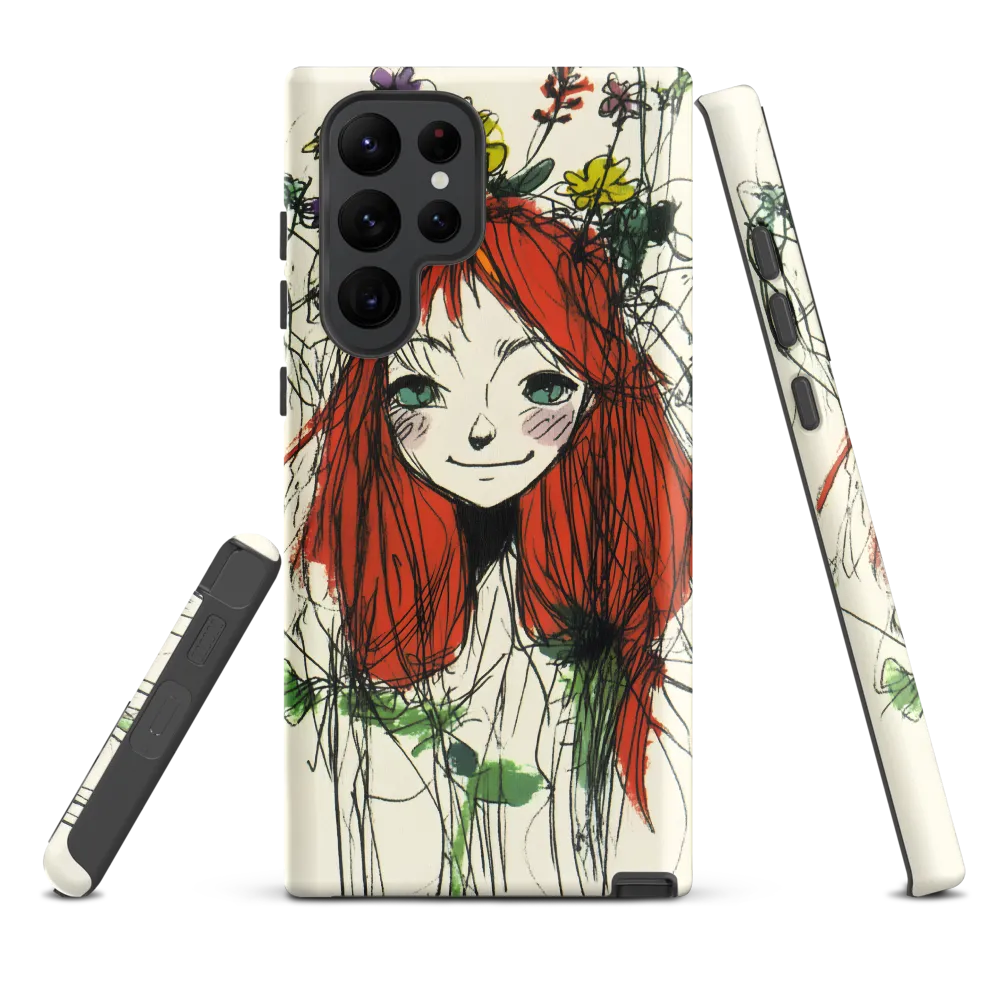 Whimsical Floral Portrait
