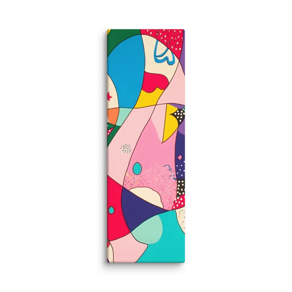 Playful Geometry in Color | Canvas | 20″×60″