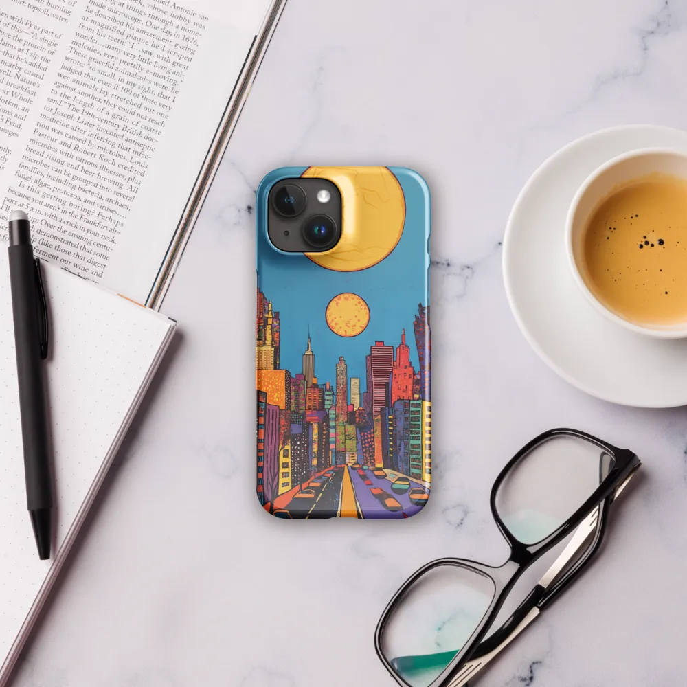 Urban Vibrance: A Pop Art Cityscape | Phone Case |  15 | Snap Case | Glossy